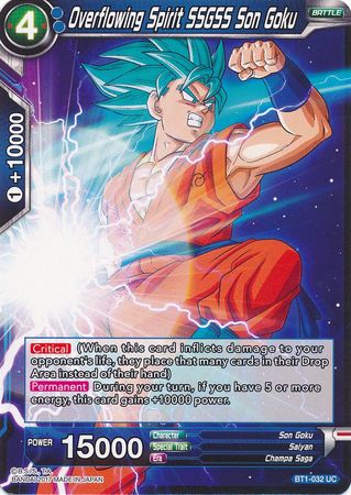 Overflowing Spirit SSGSS Son Goku BT1-032 UC